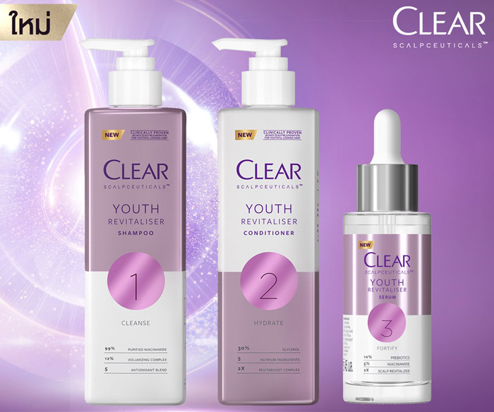 Clear Scalpceuticals Shampoo Youth Revitaliser แชมพู