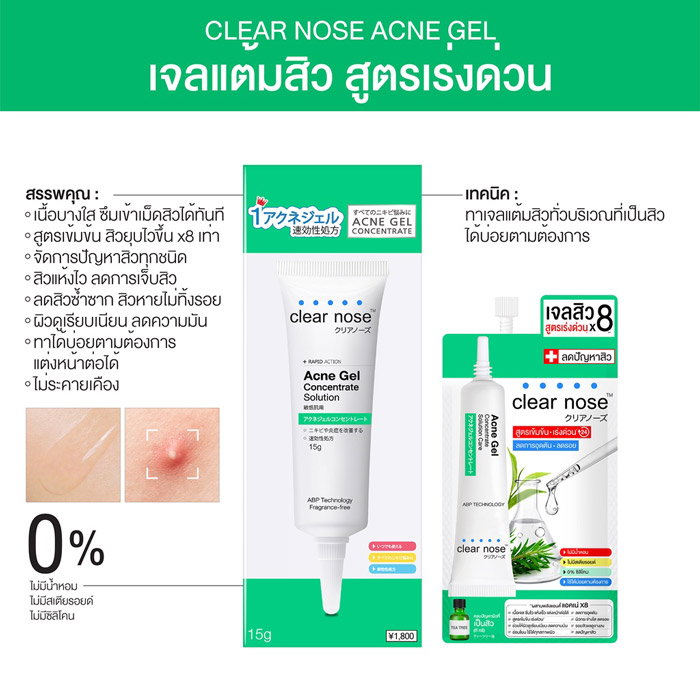 Clear Nose Acne Gel เจลแต้มสิว