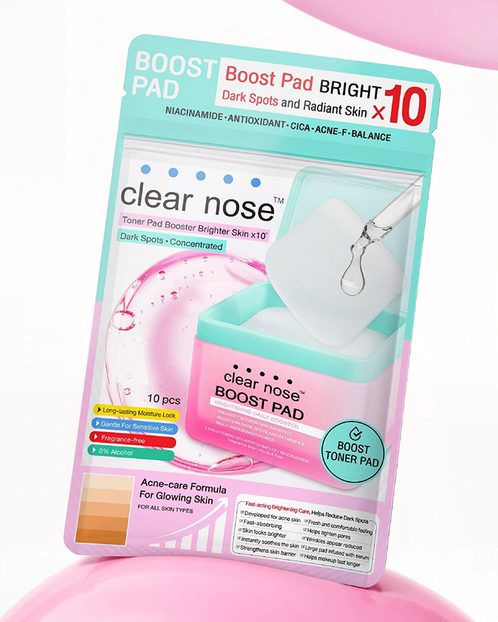 โทนเนอร์แพด Clear Nose BOOST PAD Brightneing Daily Booster