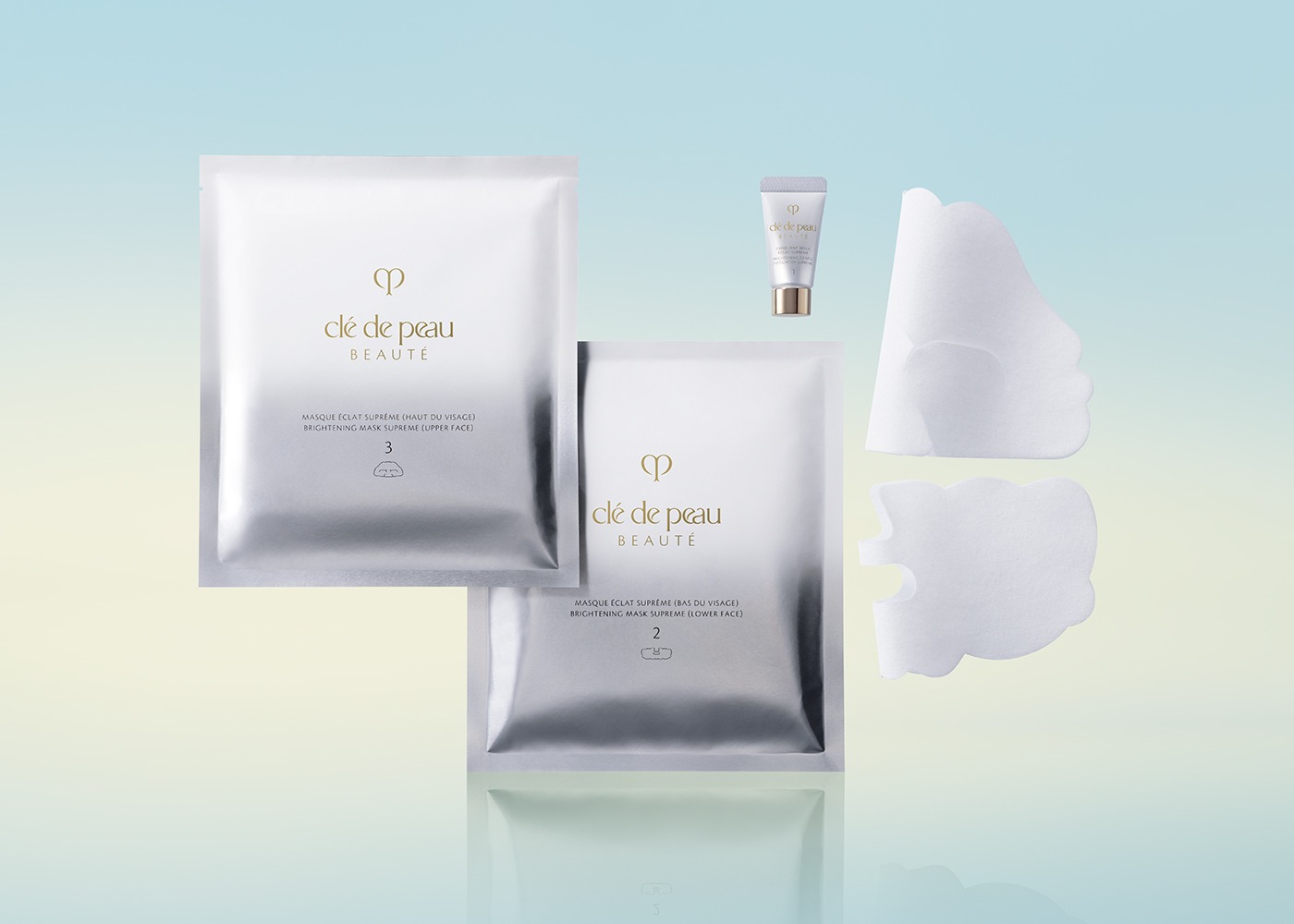 แผ่นมาส์กหน้า Cle De Peau Beaute Brightening Mask Treatment Supreme