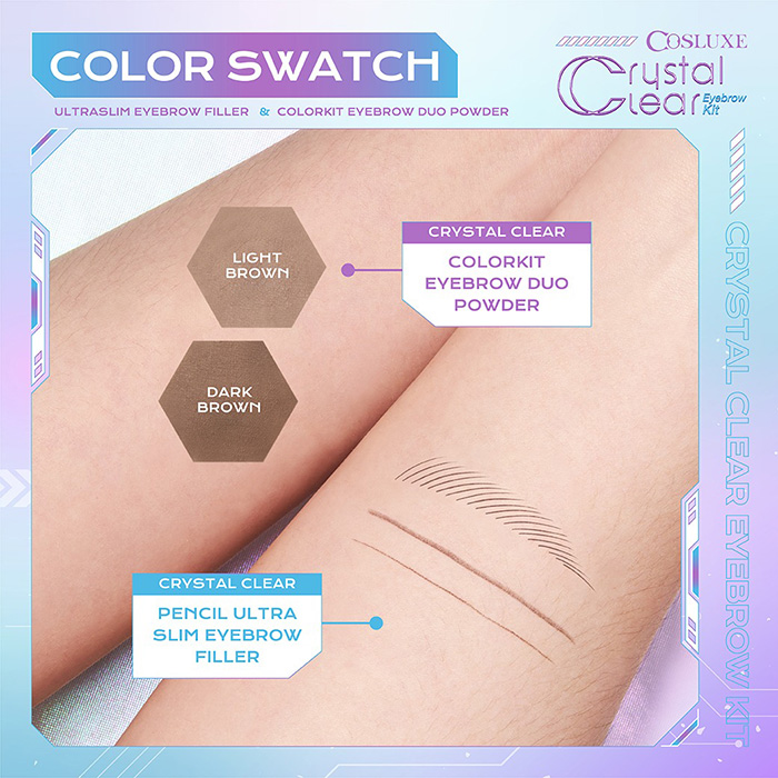 เซ็ตดินสอเขียนคิ้ว Cosluxe Crystal Clear Eyebrow Kit เซ็ตดินสอเขียนคิ้ว Cosluxe Crystal Clear Eyebrow Kit