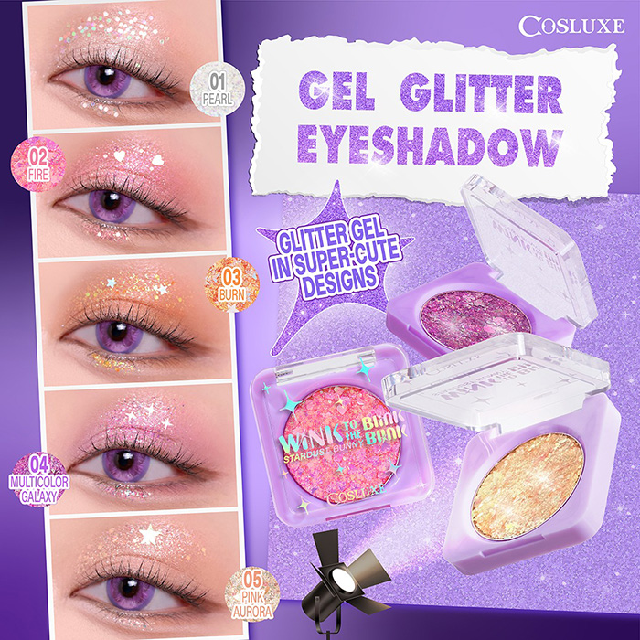 อายแชโดว์กลิตเตอร์ Cosluxe Wink To The Blink Blink Stardust Bunny