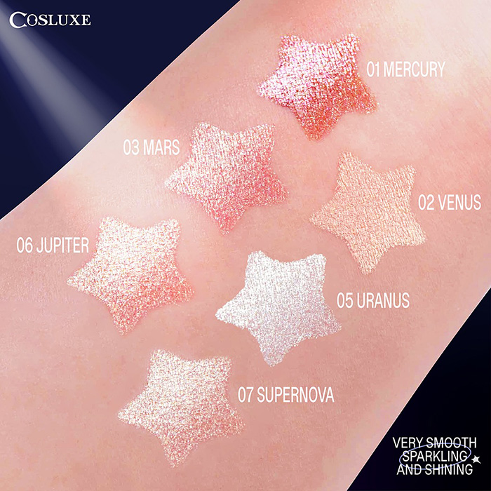 อายแชโดว์ Cosluxe Wink To The Blink Blink Twinkle Glitter Star Eyeshadow Powder