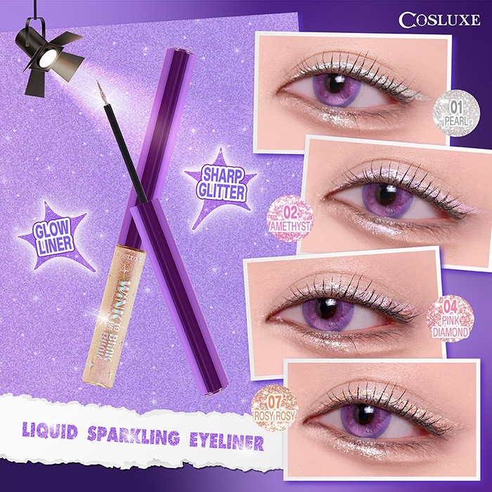 อายไลน์เนอร์ Cosluxe Wink To The Blink Blink Winky Blinky Liquid Sparkling Eyeliner