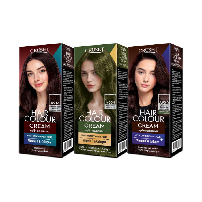 ครีมเปลี่ยนสีผม CRUSET Hair Colour Cream ครีมเปลี่ยนสีผม CRUSET Hair Colour Cream