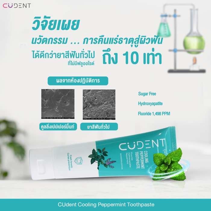 ยาสีฟัน CUdent Cooling Peppermint Toothpaste