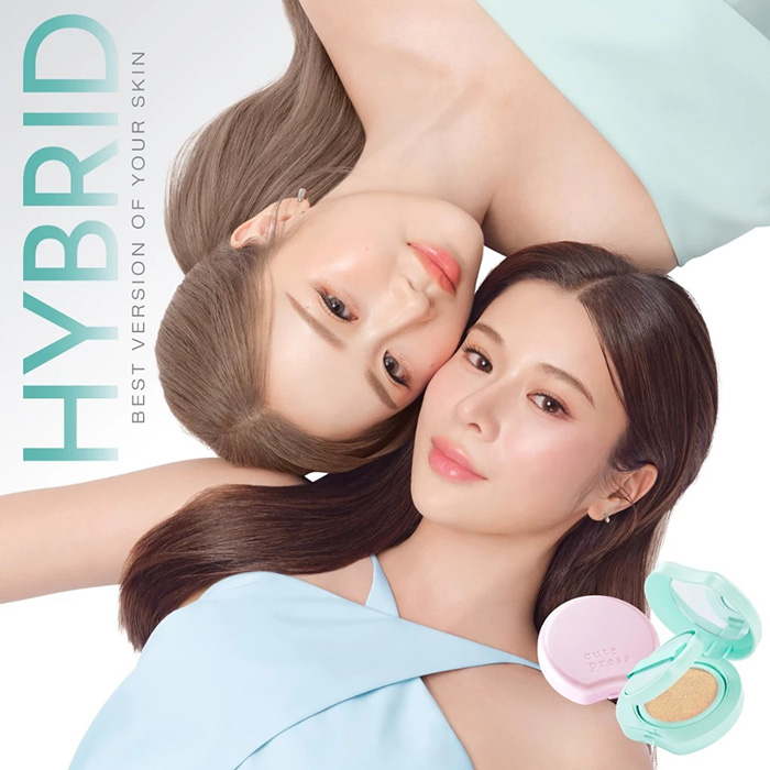 แป้งฝุ่นอัดแข็ง Cute Press Hybrid Airbrush Blotting Finish Powder แป้งฝุ่นอัดแข็ง Cute Press Hybrid Airbrush Blotting Finish Powder