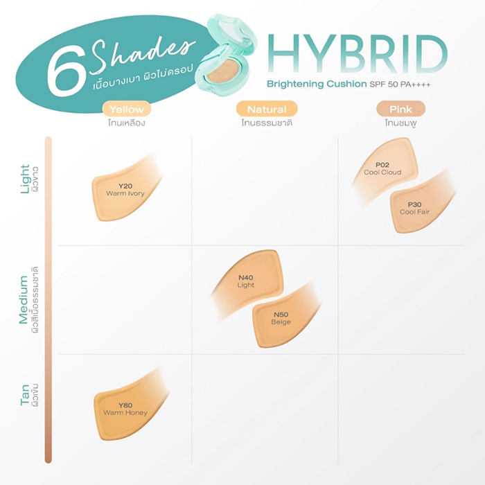 คุชชั่น Cute Press Hybrid Brightening Cushion SPF 50 PA++++ คุชชั่น Cute Press Hybrid Brightening Cushion SPF 50 PA++++