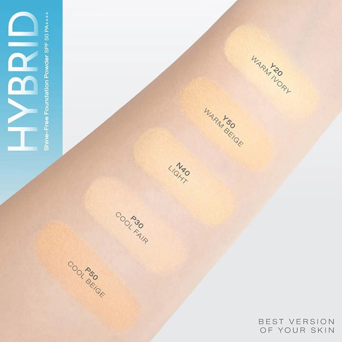 แป้งผสมรองพื้น Cute Press Hybrid Shine-Free Foundation Powder SPF 50 PA++++ แป้งผสมรองพื้น Cute Press Hybrid Shine-Free Foundation Powder SPF 50 PA++++