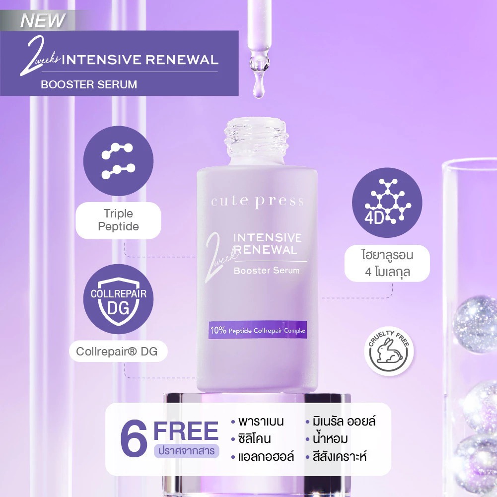 เซรั่มบำรุงผิว CUTE PRESS Intensive Renewal Booster Serum