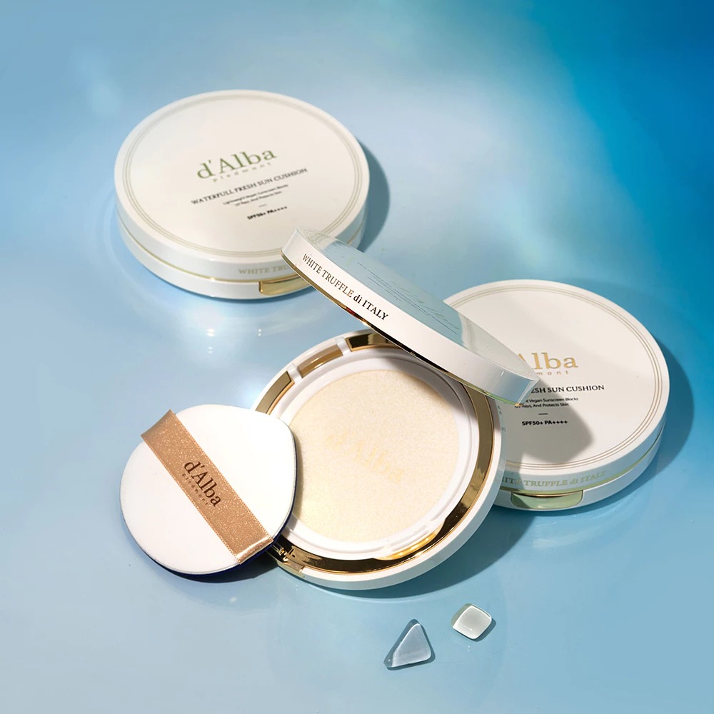 คุชชั่นกันแดด d'Alba Waterfull Fresh Sun Cushion SPF50+ PA++++