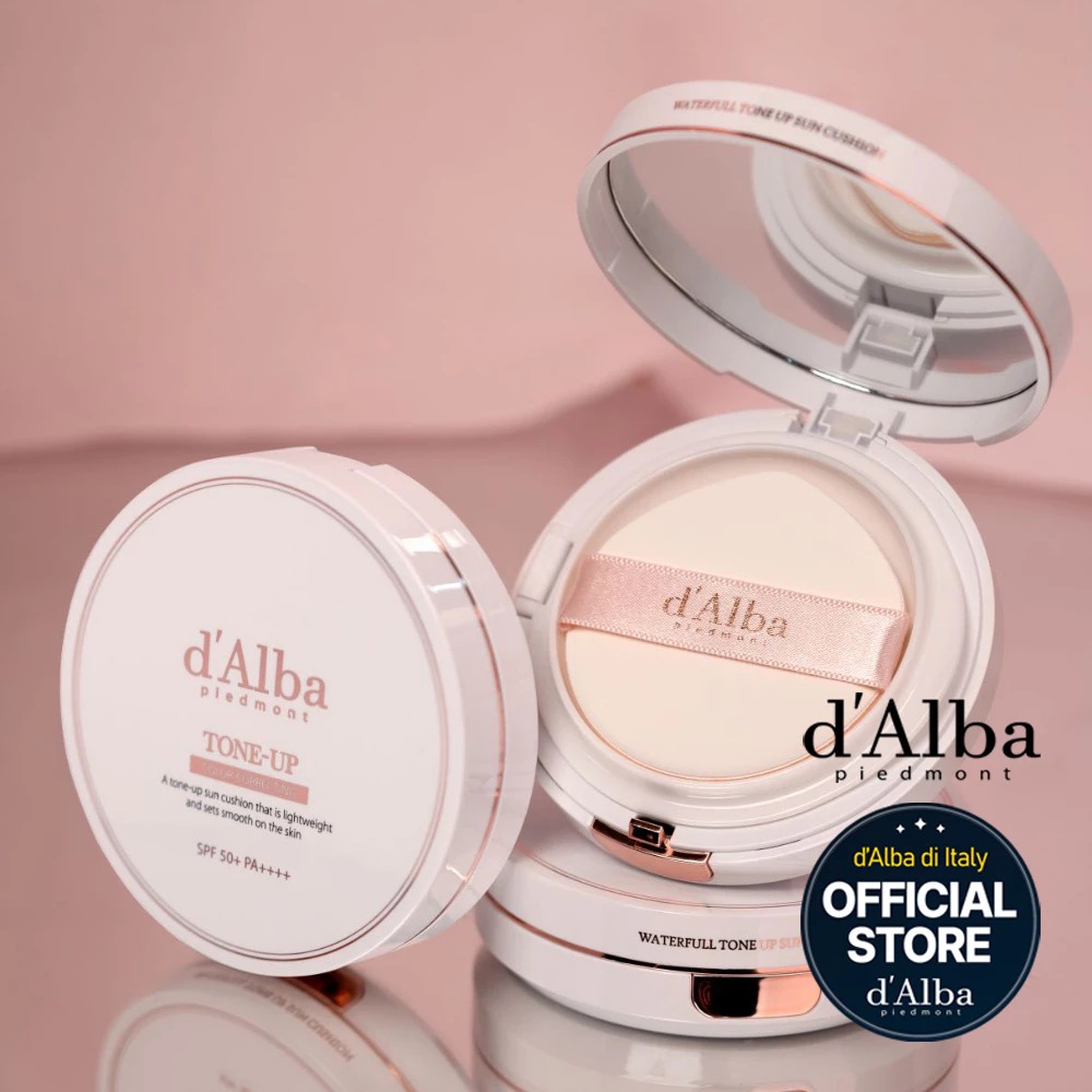 คุชชั่นกันแดด d'Alba Waterfull Tone-Up Sun Cushion SPF 50+ PA++++