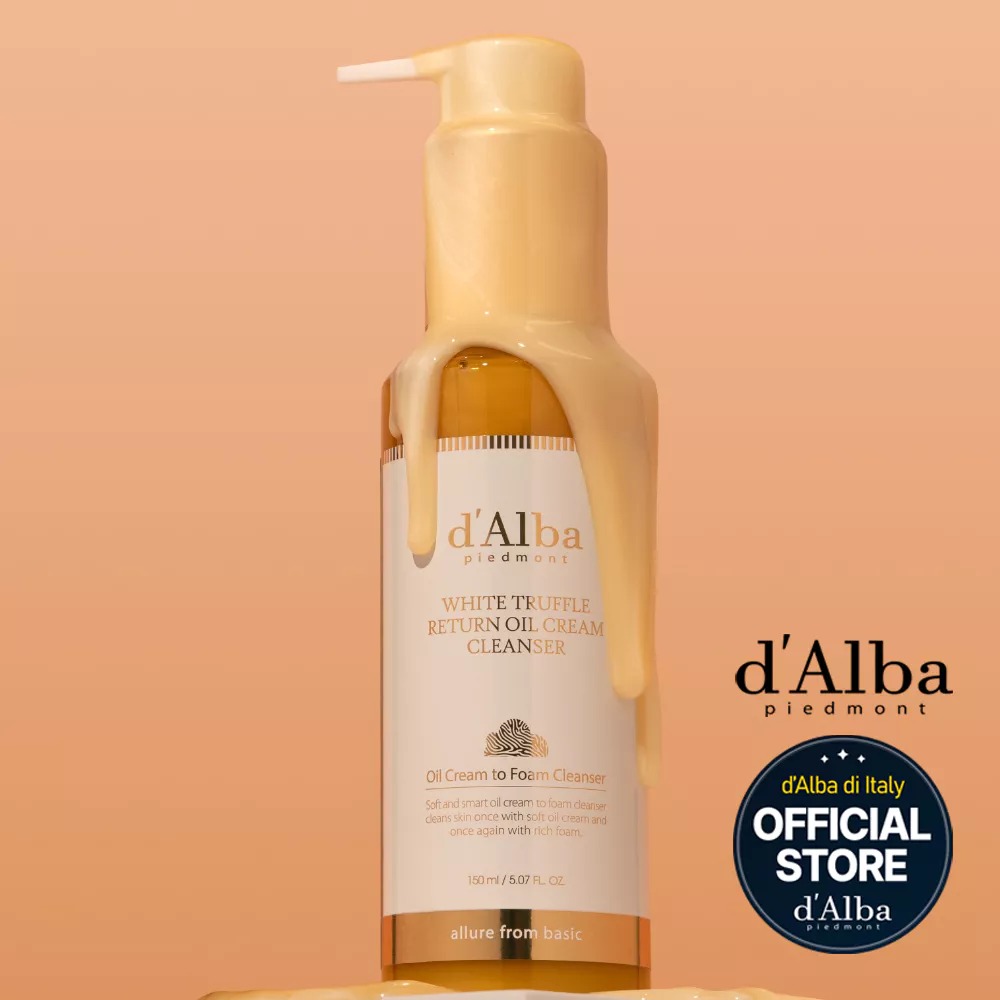 คลีนเซอร์ออยล์ d'Alba White Truffle Return Oil Cream Cleanser