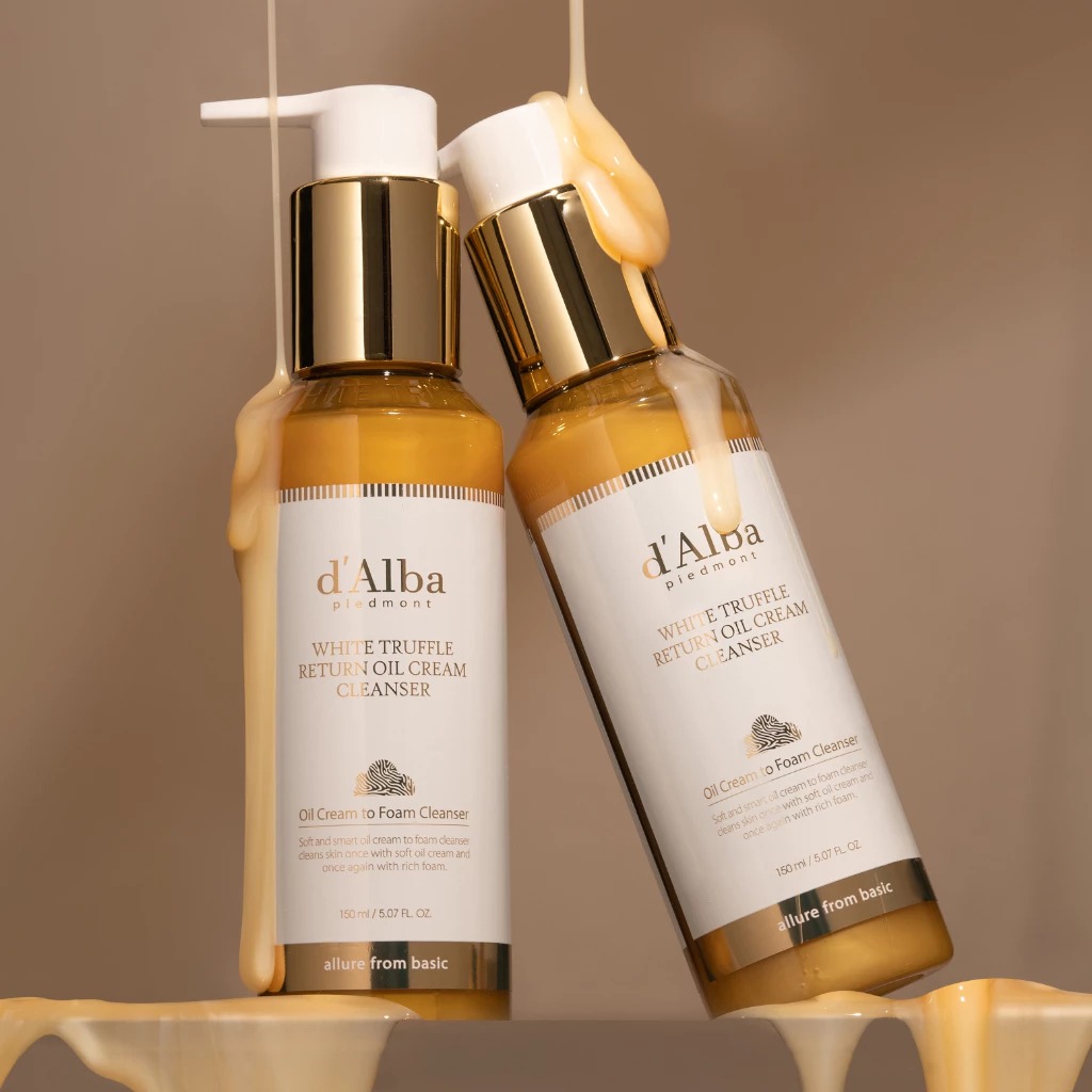 คลีนเซอร์ออยล์ d'Alba White Truffle Return Oil Cream Cleanser