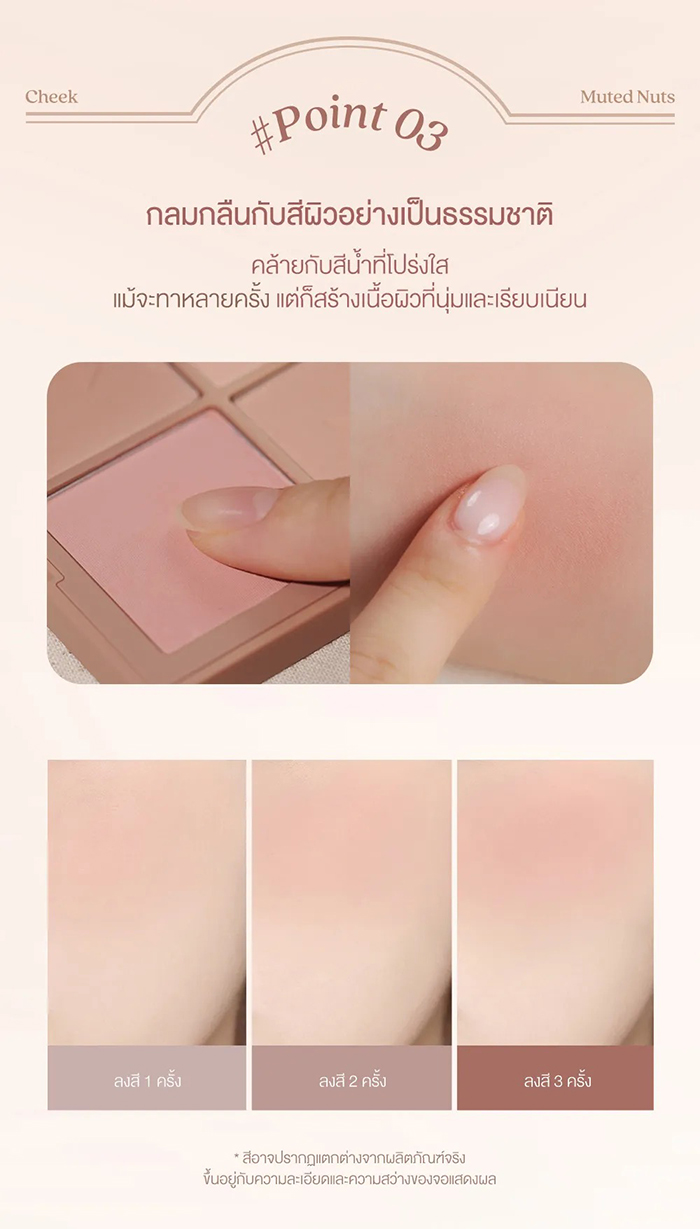 บลัชออน dasique Muted Nuts Collection