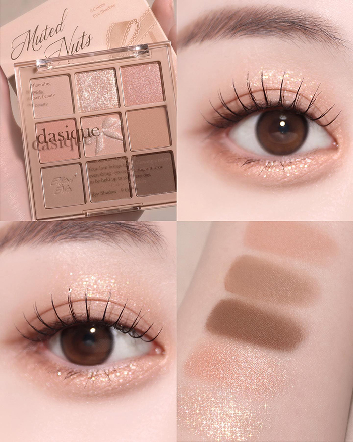 อายแชโดว์ dasique Muted Nuts Collection