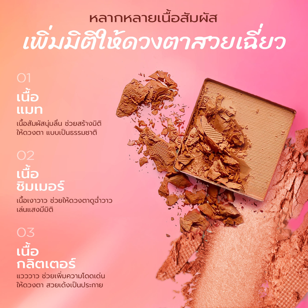  อายแชโดว์ Dazzle Me The World Traveler Eyeshadow Palette