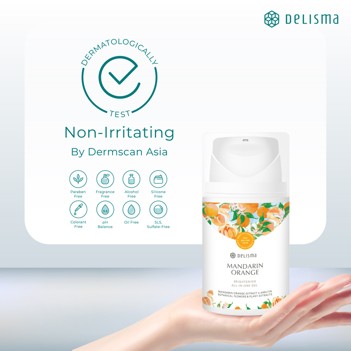 ไบร์ทเทนนิ่งเจล Delisma Mandarin Orange Brightening All-in-one Gel