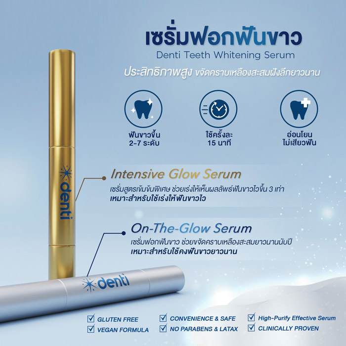 Denti Teeth Whitening ชุดฟอกฟันขาว