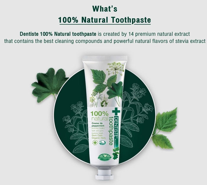 Dentiste’ 100% Natural Toothpaste Tube ยาสีฟัน