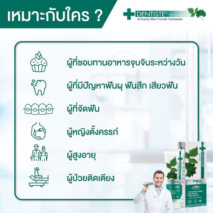 Dentiste’ Anticavity Max Fluoride Toothpaste ยาสีฟัน