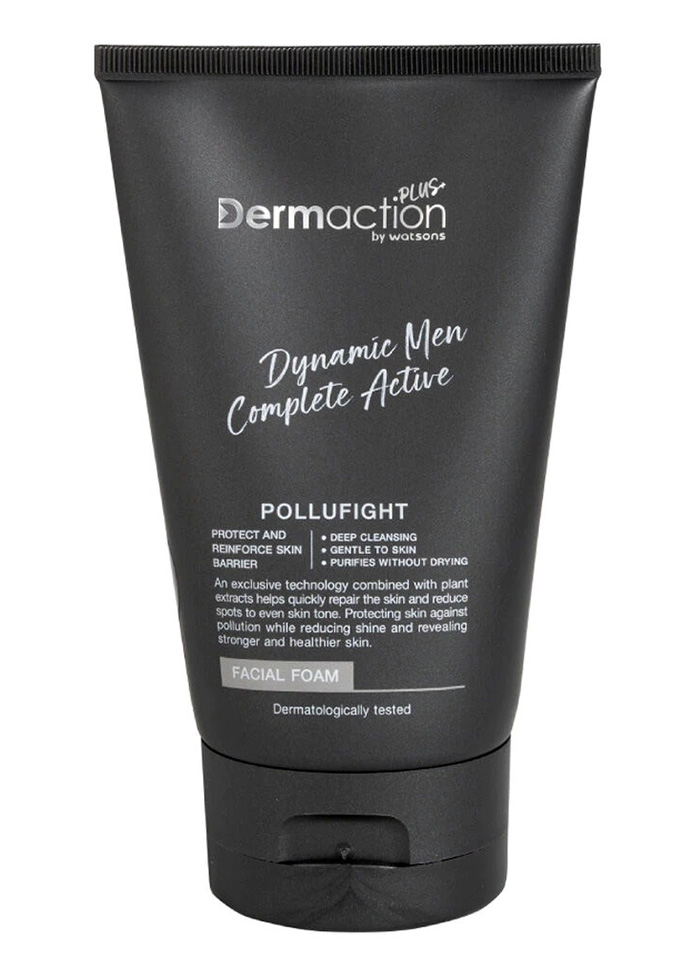 โฟมล้างหน้า Dermaction Plus by Watsons Dynamic Men Complete Active Facial Foam