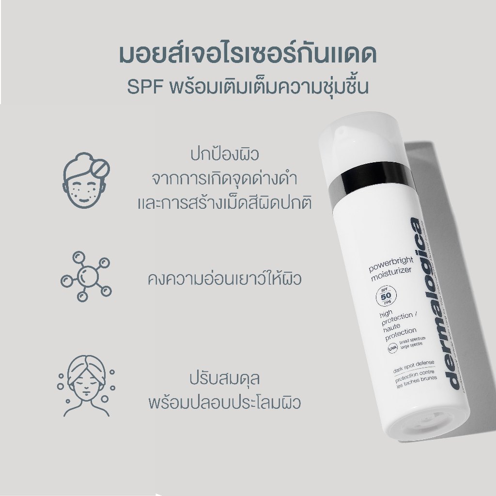 มอยซ์เจอร์ไรเซอร์ Dermalogica powerbright moisturizer SPF50