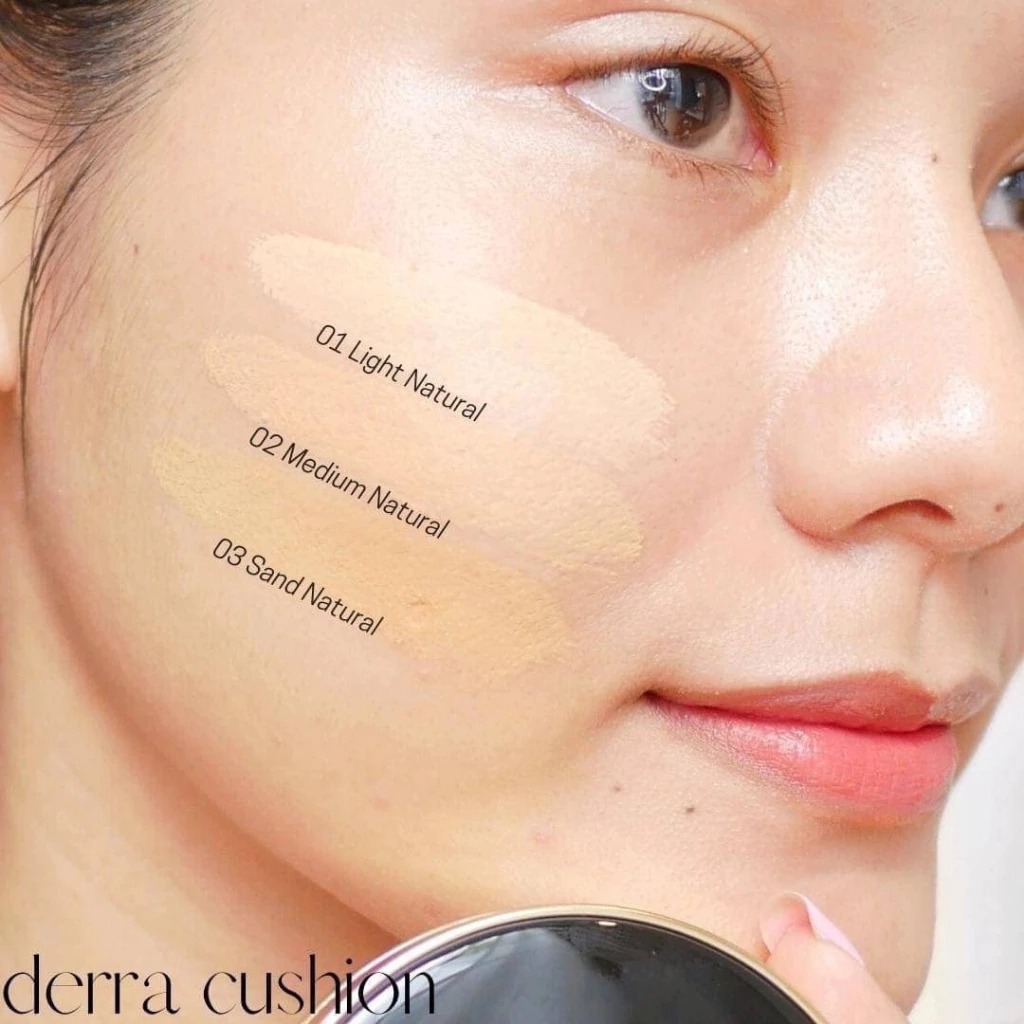 คุชชั่น DERRA Glowy And Coverskin Cushion SPF 25 PA +++