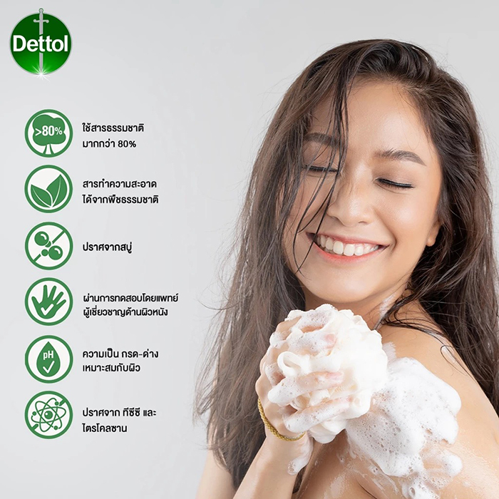 เจลอาบน้ำ Dettol Replenishing Anti Bacterial Shower Gel