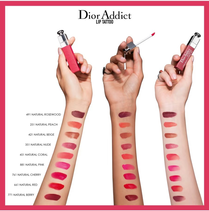 ลิปทินท์ Dior Lip Tattoo Coloured lip tint