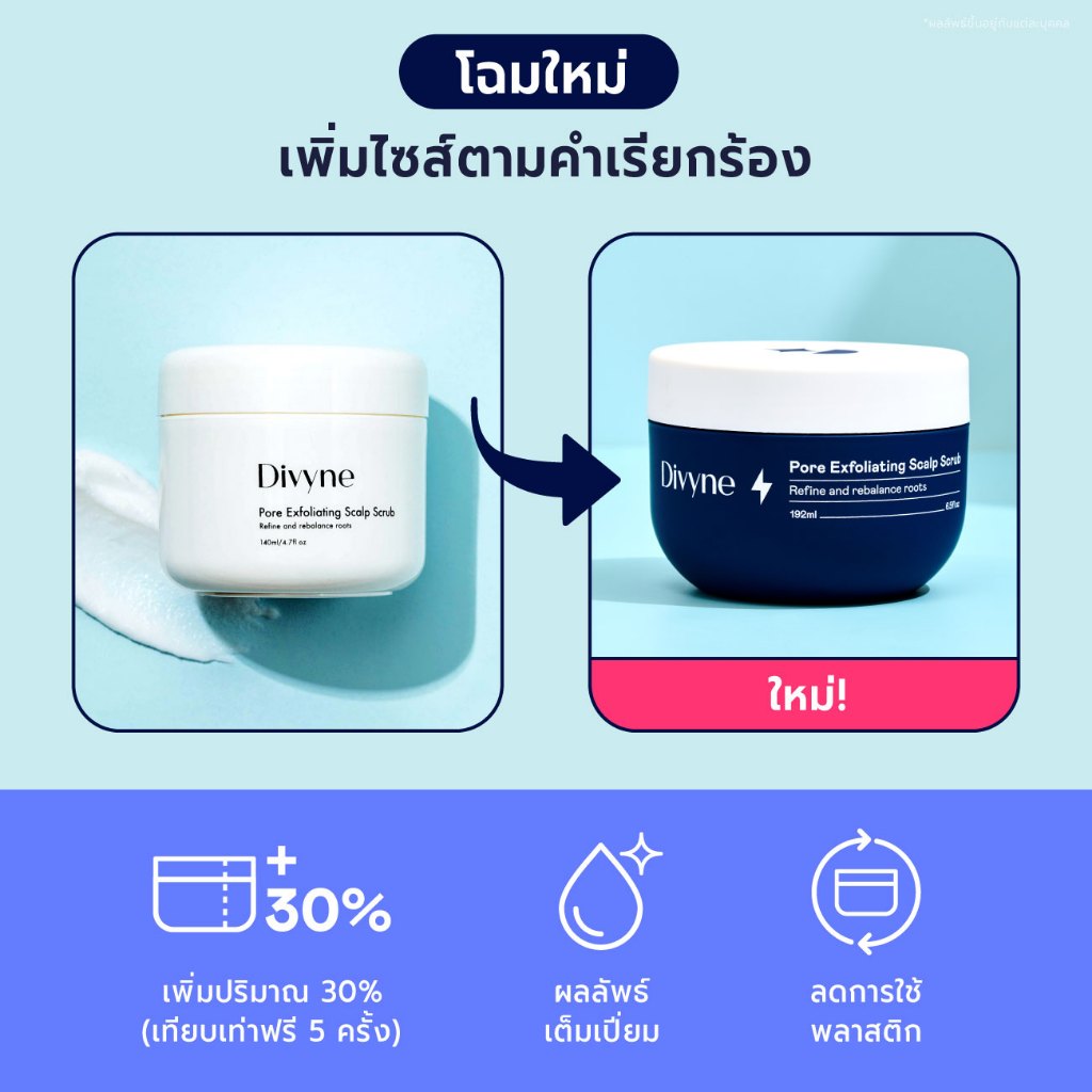 สครับหนังศรีษะ Divyne Pore Exfoliating Scalp Scrub