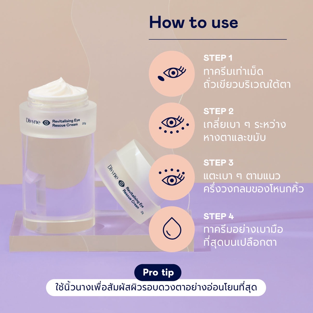 อายครีม Divyne Revitalising Eye Rescue Cream