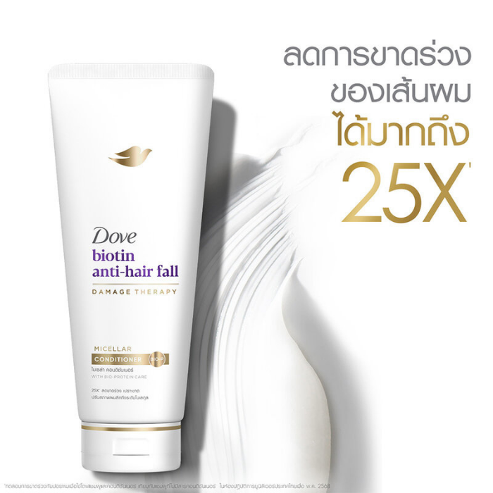 คอนดิชันเนอร์ Dove Biotin Anti-Hair Fall Micellar Conditioner
