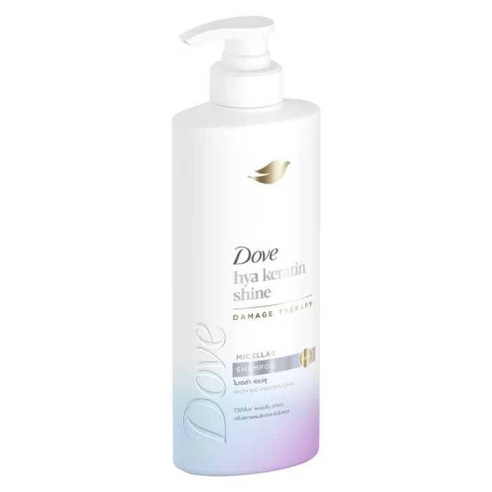 แชมพูเนื้อเจล Dove Hya Keratin Shine Micellar Shampoo แชมพูเนื้อเจล Dove Hya Keratin Shine Micellar Shampoo
