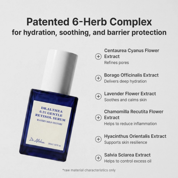 เซรั่มเรตินอลสูตรอ่อนโยน Dr.Althea 0.1 Gentle Retinol Serum เซรั่มเรตินอลสูตรอ่อนโยน Dr.Althea 0.1 Gentle Retinol Serum