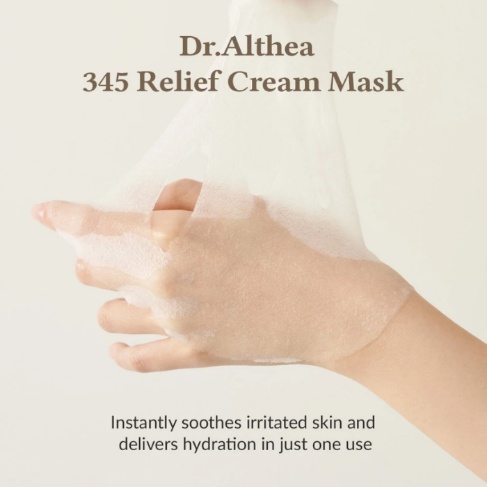 แผ่นมาสก์หน้า Dr.Althea 345 Relief Cream Mask แผ่นมาสก์หน้า Dr.Althea 345 Relief Cream Mask