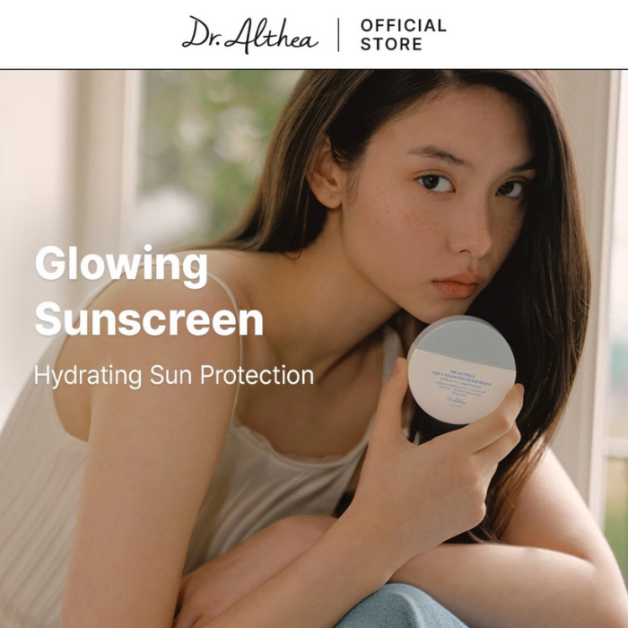 ครีมกันแดดอควา Dr.Althea Aqua Glowing Sunscreen SPF50+ PA++++