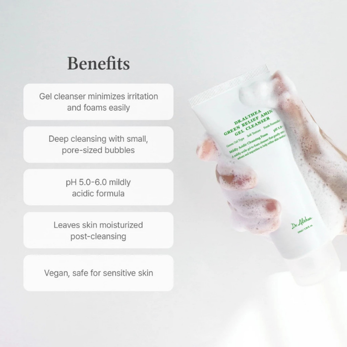 คลีนเซอร์ Dr.Althea Green Relief Amino Gel Cleanser คลีนเซอร์ Dr.Althea Green Relief Amino Gel Cleanser