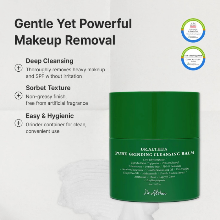 คลีนซิ่งบาล์ม สูตรอ่อนโยน Dr.Althea Pure Grinding Cleansing Balm คลีนซิ่งบาล์ม สูตรอ่อนโยน Dr.Althea Pure Grinding Cleansing Balm