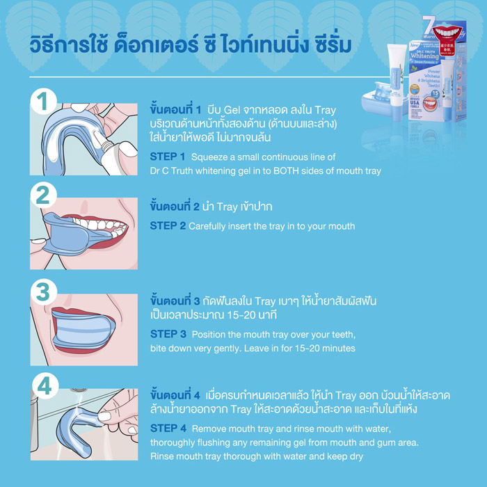 DR.C Whitening เจลฟอกฟันขาว