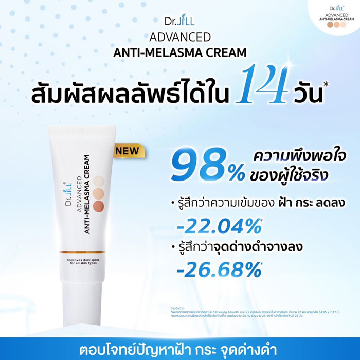 Dr.JiLL Advanced Anti-Melasma Cream ครีมทาฝ้า กระ จุดด่างดำ 