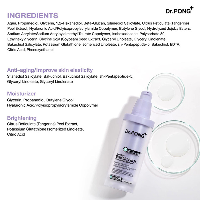 เซรั่ม Dr.PONG Timeless Bakuchiol Activein Serum