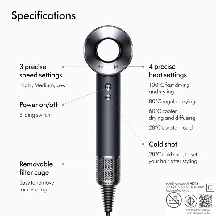 ไดร์เป่าผม Dyson Supersonic™ Origin Hair Dryer