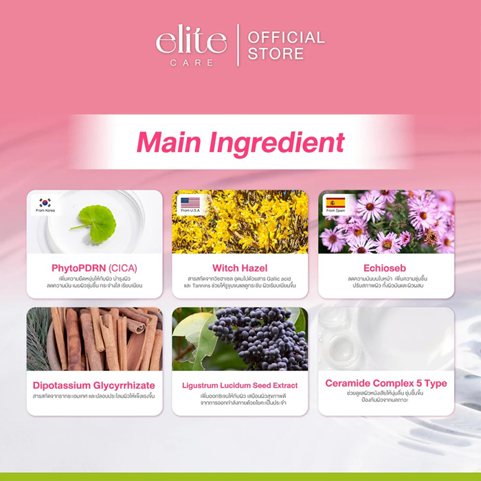 สเปรย์บำรุงผิวหน้า Elite Care Hydro Pop Mist Spray PDRN (CICA) + 5X OXYGEN