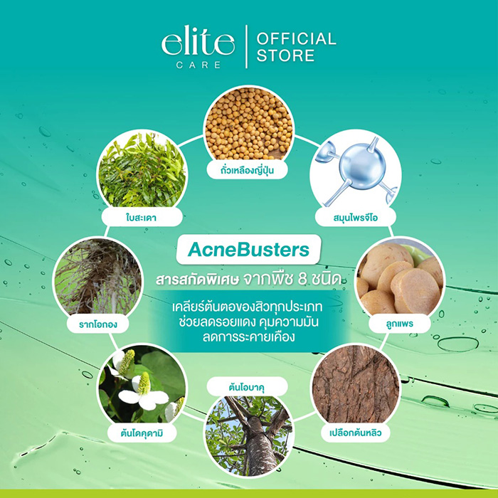 เซรั่มแพด Elite Care Serum Pad PDRN (CICA) Acne Clear & Lumiclear Brink & Moisture Balance