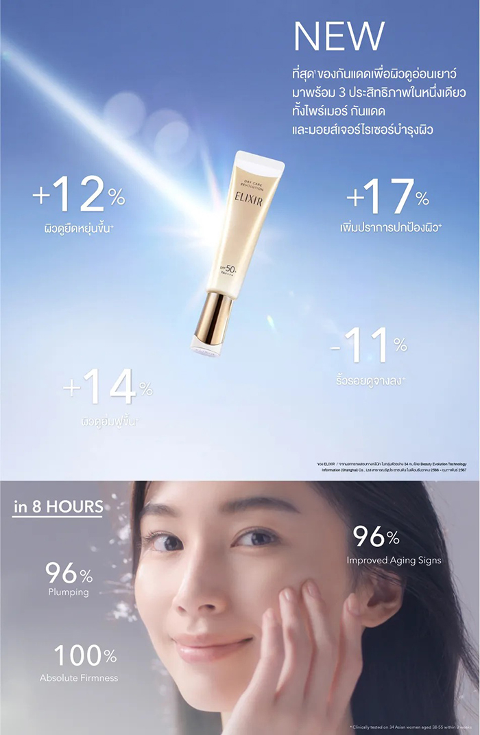 กันแดด ELIXIR Day Care Revolution SPF50+ PA++++