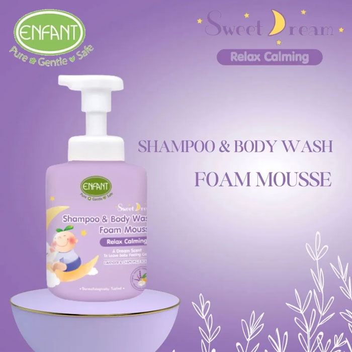 บอดี้วอช Enfant Sweet Dream Shampoo & Body Wash Foam Mousse