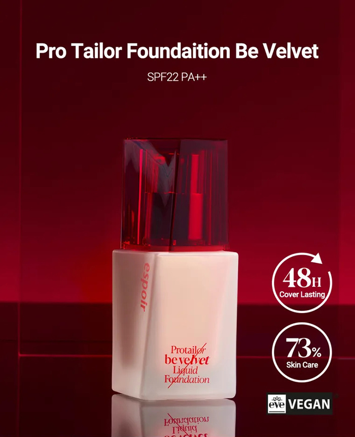 รองพื้น ESPOIR Pro Tailor Foundation Be Velvet SPF22 PA++