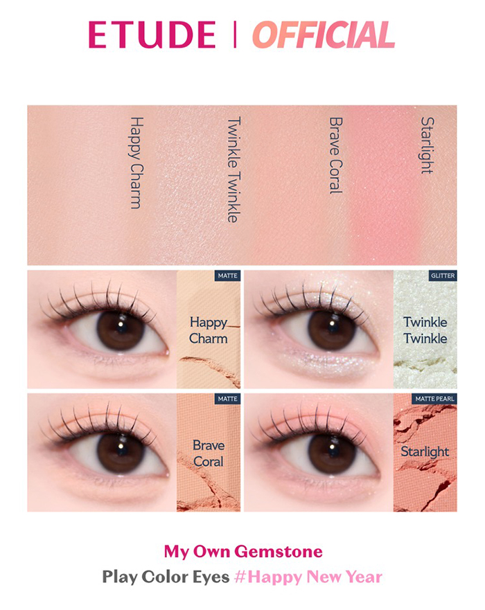 อายแชโดว์ Etude [My Own Gemstone] Play Color Eyes Mini