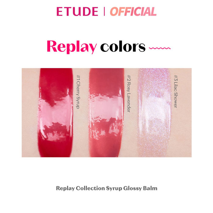 ลิปบาล์ม Etude Replay Syrup Glossy Balm